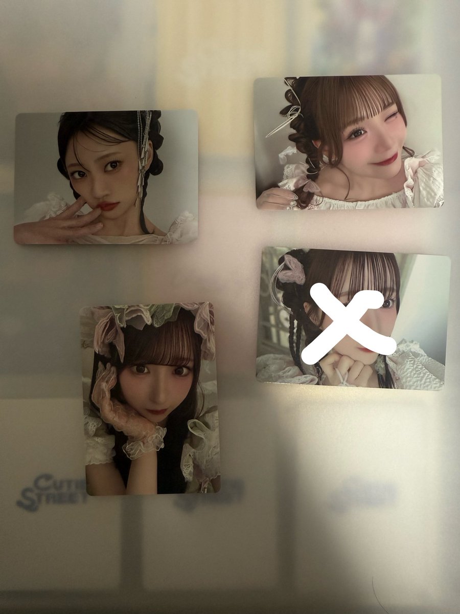 ayn__cute's tweet photo. CUTIE STREET LARME 070 
ラルム トレカ 交換

譲】古澤 板倉 桜庭

求】同種 増田

横アリでの交換優先です📮
お気軽にお声かけください！

#きゅーすと交換 https://t.co/wYo9q6LOwz
