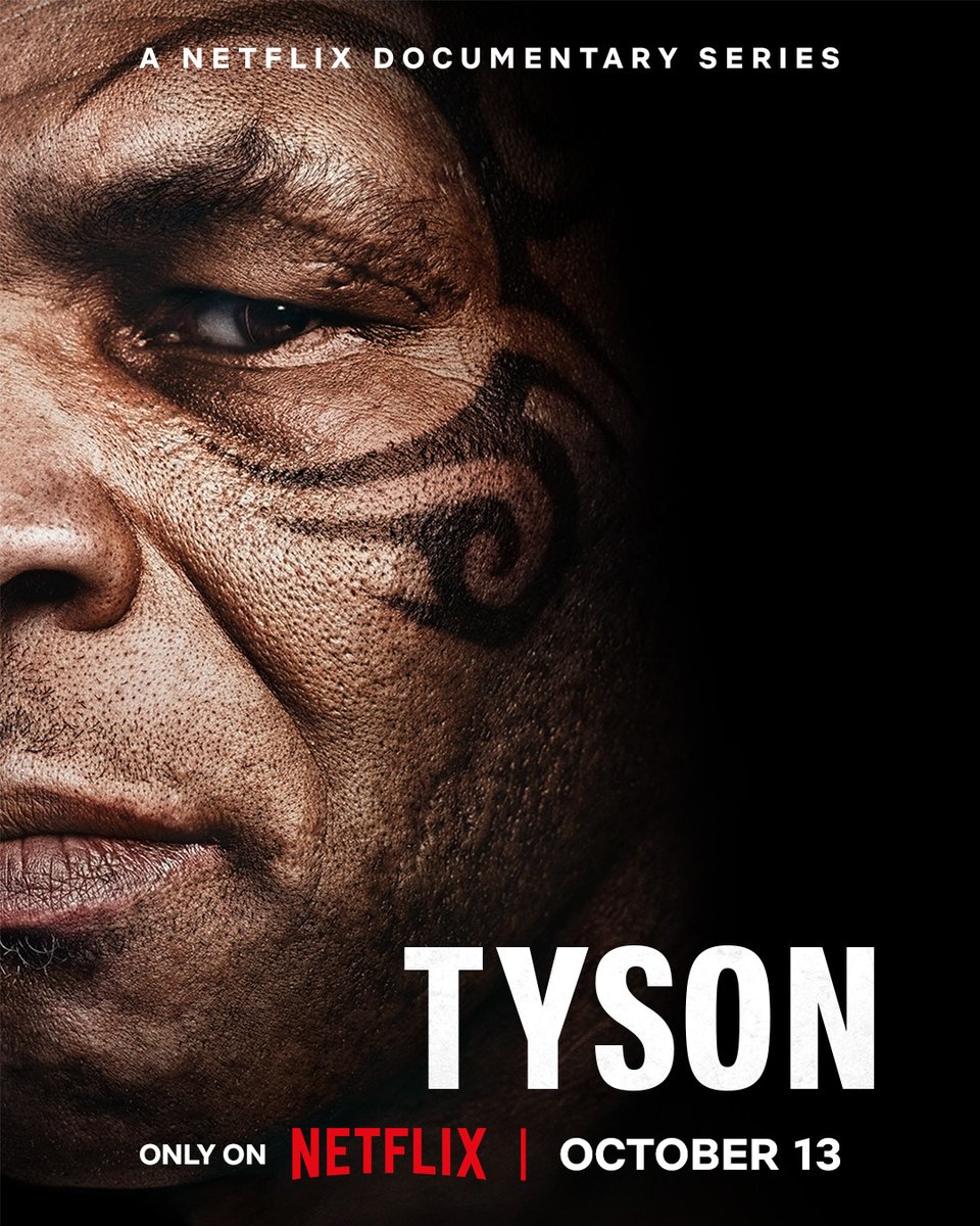 netflixsports's tweet photo. The “Baddest Man on the Planet” is ready to tell his story.  

Mike Tyson shares it all in TYSON, a new four-part documentary series premiering October 13. https://t.co/hn0jBq7y4P