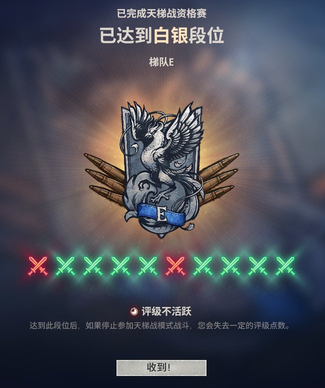 LovelyFox8428's tweet photo. 乐了，省事了，直接不用再打了
每个赛季换一个紫瞄具，消音器和涡轮号里有一两个就够用，凹排名这种事上去过一次就行，等什么时候团里有需求再说 https://t.co/1JXOKC1X86