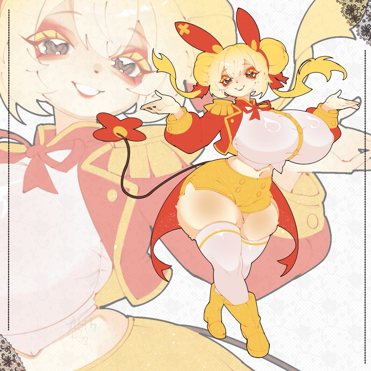 ryzij_'s tweet photo. 💛 MAKNAE PLUSLE Adoptable POKEIDOLS 3/6

SB: $60
Min: $2
AB: $500

Retweets are appreciated!! <3
#adoptables #adoptable #adopts #oc #furry #PLUSLE #girl #adoption #pokemon https://t.co/Vgowk14dS9