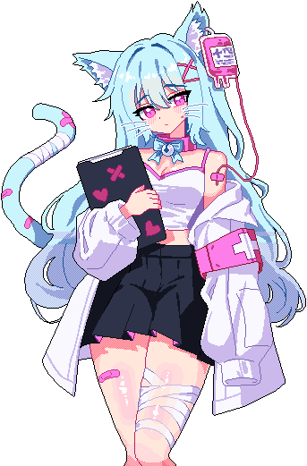 RaumArchive's tweet photo. A New Cat NPC Character💕🐱🩹
#pixelart #ドット絵 #gamedev #ゲーム制作 https://t.co/zKbzCbQKXx