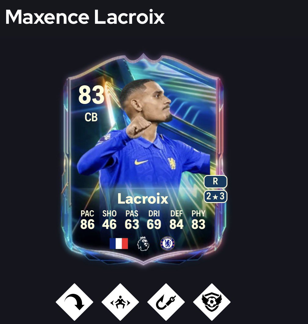 EAsportsFCleak's tweet photo. 🚨How to get Lacroix OTW fast on FC27🚨

1. Premium Season Pass 
✅+5.000 XP . If you have preordered FC27 you get it for FREE
2. Weekly OBJs
Win 10 SB matches on Semi Pro difficulty 
Score 10 goals using English 🏴󠁧󠁢󠁥󠁮󠁧󠁿 players
✅+400 XP
3. Manager Career 
Go on Settings , Choose Half Time = 3 minutes and Difficulty Amateur
Simulate all matches until the start of the new Championship
Play 5 games on this career mode Save
+✅1.200 XP
4. Player Career 
Load your player career , set up your player
Select again Half Time = 3 minutes and difficulty Amateur
Complete 10 matches 
+✅1.250 XP
5. Manager Live
Simply complete 3 Manager Live Challenge
+✅+1.000 XP
6. General OBJs
Score in 12 games ( combines with all the rest , no need to play again ). 
+✅450 XP

Get Lacroix and all INSANE Season Pass rewards very fast👀👀🔥🔥

🔖 Bookmark and Save 📌 for later