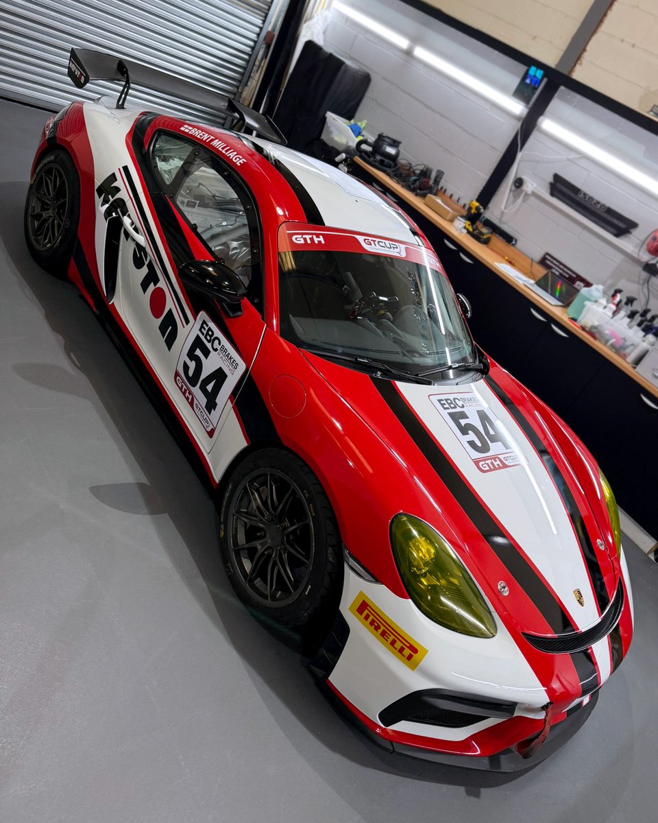 LNGraphicDesign's tweet photo. Custom race graphics for Brent Millage's #PorscheCaymanGT4 - competing in the @GTCUP with @osellimotorspo1 🏁

A striking combination of @HexisUKLtd blood red gloss &amp; black, perfectly showcasing main sponsor Kepston
https://t.co/12xHFABsrq

#customgraphics #gtcup #porsche #gt4 https://t.co/ctTfZC7rWI