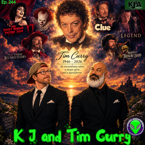KJandApodcast's tweet photo. 🎭🔥 Tim Curry is SO much more than Pennywise! Kevin &amp; Jay celebrate the legendary career of an unforgettable performer—from Rocky Horror, voice acting, Broadway &amp; beyond. This week: TIM CURRY! 🎙️

Links ⬇️ 

@PodNationPods #timcurry #legend #it #rockyhorror #clue #music #fyp https://t.co/tMyknnMl5A