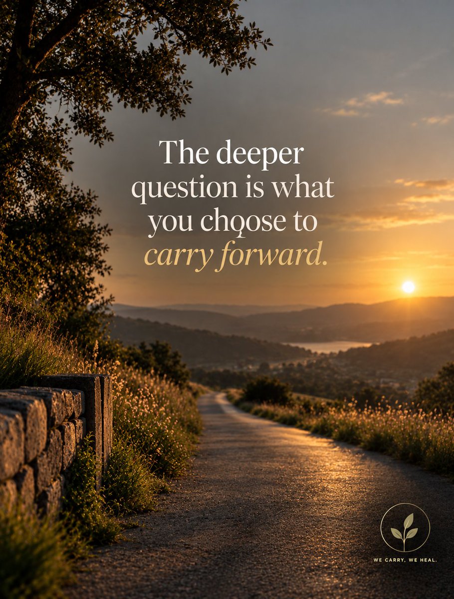WeCarryWeHeal's tweet photo. Forgiveness doesn’t erase the hurt. It simply means you choose what you carry forward.

#Forgiveness #Healing #Boundaries #SelfLove #WeCarryWeHeal https://t.co/avkx8nTceU