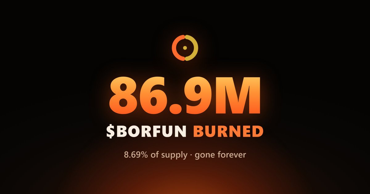 borfunpad's tweet photo. Deflation here is not a promise. It already happened.

$borfun https://t.co/C6JuUKEBXC