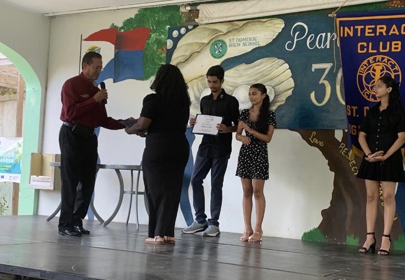 RotaryMidIsle's tweet photo. 22nd August 2026
Members of the RC Sint Maarten- Mid Isle attended the Change of Board of the Interact Club of St Dominic High School!
It was a wonderful ceremony!
#ChangeOfBoard
#RotaryDistrict7020
#RotaryInternational
#CreateLastingChange https://t.co/OyMALd3sCw