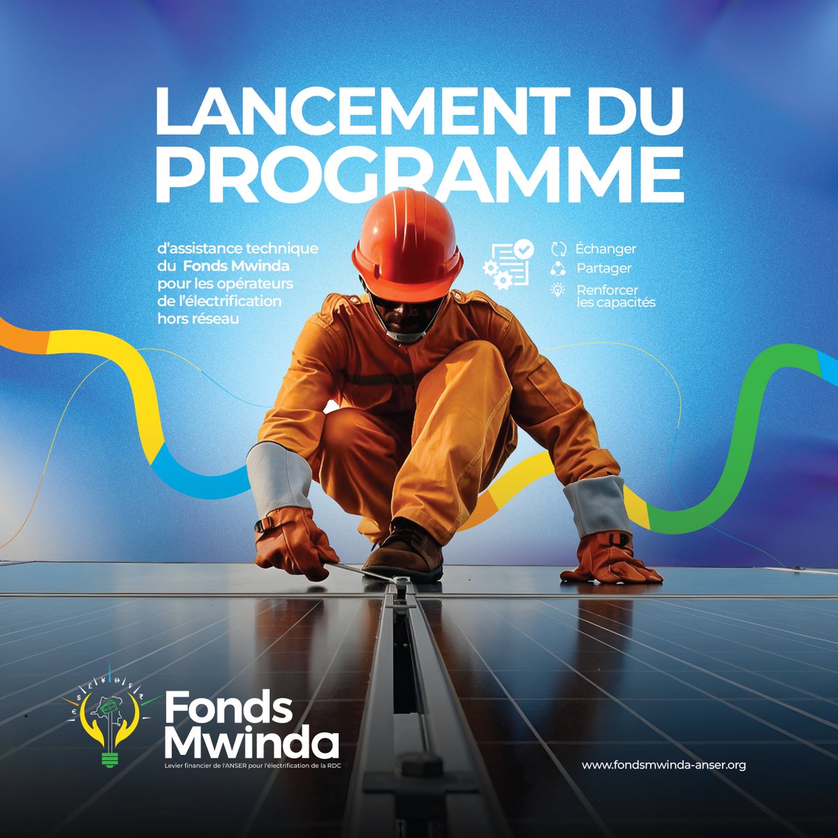 anser_rdc's tweet photo. ⚡ Le Fonds Mwinda lance son programme d’assistance technique en faveur des opérateurs de l’énergie hors réseau en RDC 🌍✨

📅 Le 4 septembre 2026, le Fonds Mwinda a réuni ses partenaires 🤝 et les opérateurs sélectionnés pour lancer officiellement son programme d’assistance technique dédié à l’énergie hors réseau 🔋 en République démocratique du Congo 🇨🇩.

Cette rencontre marque le démarrage des activités d’Assistance Technique du volet catalytique du Fonds Mwinda, un mécanisme porté par l’Agence nationale de l’électrification et des services énergétiques en milieux rural et périurbain (@anser_rdc ) 🏛️.

Financé par la Global Energy Alliance for People and Planet (GEAPP) 🌐, le programme est piloté par GreenMax Capital Advisors, gestionnaire du Fonds Mwinda 💼. Sa mise en œuvre technique est assurée par un consortium conduit par InVhestia Africa Limited 🛠️.

🎯 L’objectif : accompagner les opérateurs dans la structuration de projets 📑 en vue de mobiliser les financements nécessaires 💰 à leur développement.

Pour cette première phase, 16 entreprises 🏢 ont été retenues, dont 7 bénéficieront d’un programme de renforcement des capacités 📈. Leurs projets sont répartis dans les provinces de l’Équateur, du Haut-Katanga, du Kasaï-Oriental, de Kinshasa, du Kongo Central, du Kwango et du Lualaba 📍.

Leurs projets mobilisent différentes solutions d’électrification 💡 : énergie solaire ☀️, hydroélectricité 💧, agroénergie 🌾 et valorisation énergétique des déchets ♻️ etc.

Pendant 24 semaines 🗓️, les opérateurs bénéficieront d'un accompagnement personnalisé dans cinq domaines stratégiques 🗝️ :
✅ Finance de projet et préparation à l’investissement 📊
✅ Énergie et ingénierie ⚙️
✅ Appui juridique et réglementaire ⚖️
✅ Égalité de genre et inclusion sociale 🤝
✅ Conformité environnementale et sociale 🌿

À travers cette initiative 🚀, l’@ANSER, par l’intermédiaire du Fonds Mwinda et grâce à l’appui de GEAPP, renforce son appui aux opérateurs afin de faire émerger des projets mieux structurés, plus résilients 💪 et capables de répondre aux exigences des investisseurs et des institutions financières 🏦.

💡 Fonds Mwinda – Le levier financier pour accélérer l’électrification en RDC 🇨🇩.

#FondsMwinda #ANSER #GEAPP @GreenMaxCapital  @InVhestia @EmiAfrica @Questworks #ADNALawDRC #ÉnergieHorsRéseau #AssistanceTechnique #Électrification #Investissement #RDC
