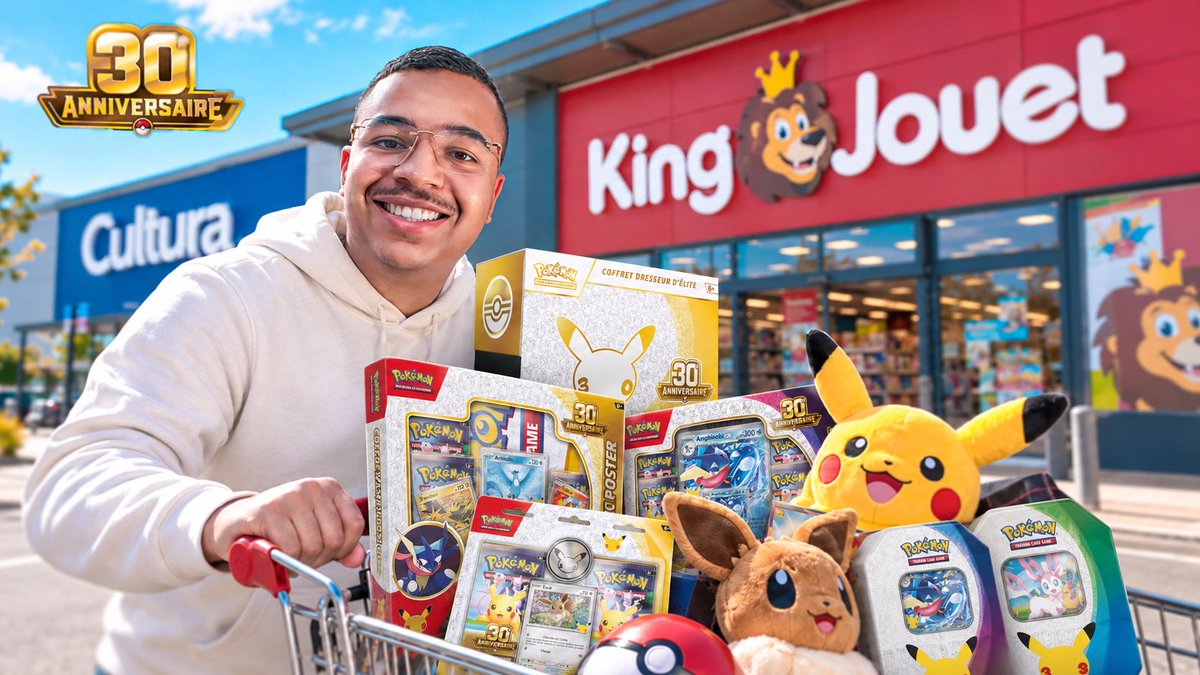 PokeCorpoff's tweet photo. 🔥 Ce soir à 18h, nouvelle vidéo ! 🔥

On part à la chasse au stock des 30 ans de Pokémon… et ça risque d’être intéressant 👀📦

👉 Rendez-vous à 18h sur YouTube ! 🎥

https://t.co/Oe46bwjooz https://t.co/Ci18Yn2LS8