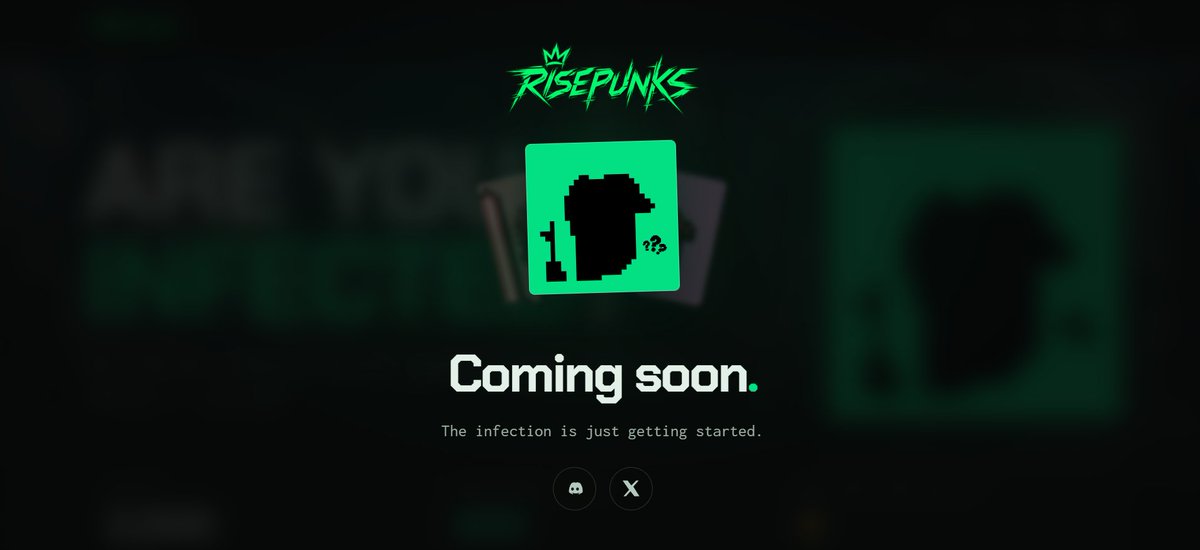 RisePunks's tweet photo. THE DATE IS LOCKED. 🦠

the official reveal is tomorrow.
the outbreak is officially scheduled. 👀

2,000 PUNKS. ONE INFECTION.
repost + turn notifications on 🔔