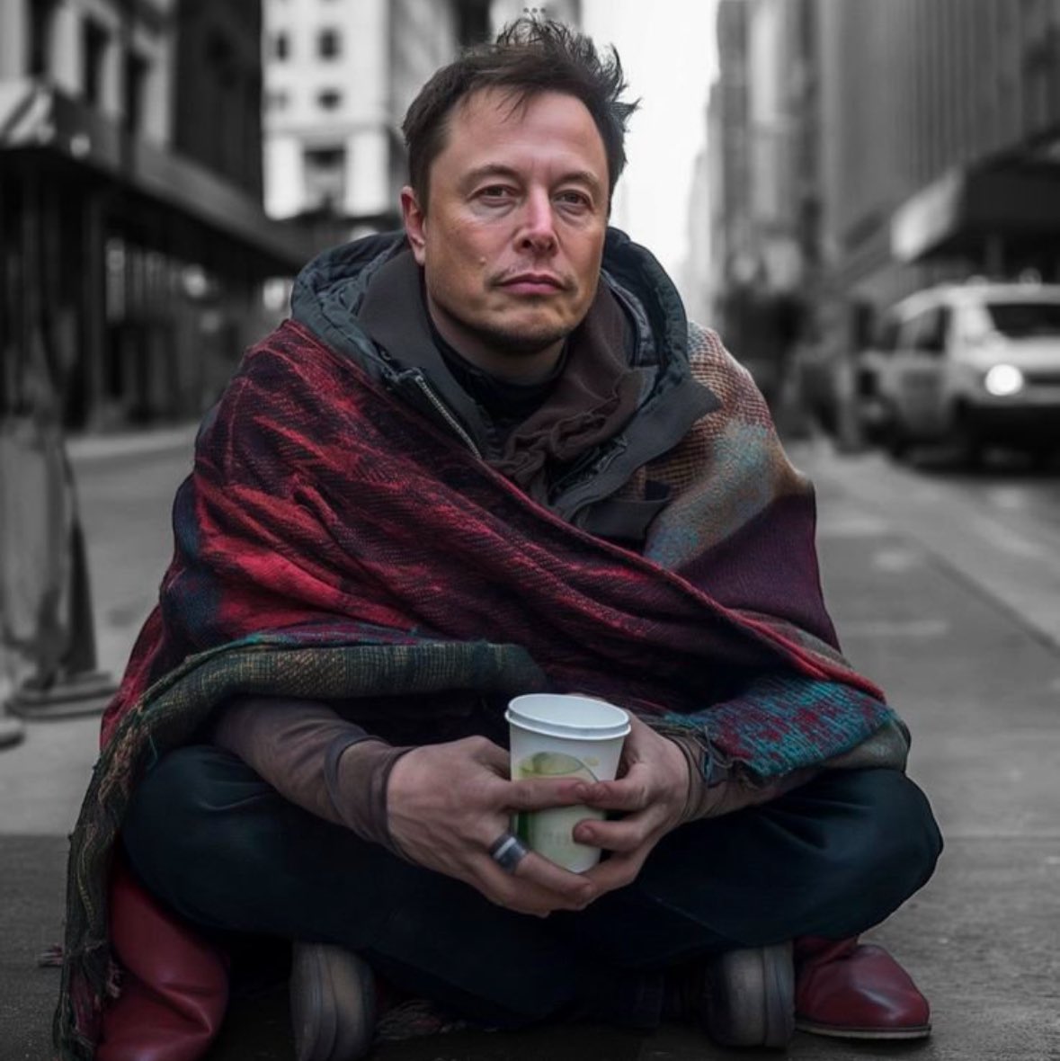 DAVID_REG_ALVES's tweet photo. Imagine Elon Musk had to live like an ordinary person for 30 days.

No private jets.
No billionaire lifestyle.
No assistants.

Do you think he could handle it? 👀

A. Definitely he can handle it  
B. Maybe he can handle it 
C. No way he can’t handle it https://t.co/d3cljJywFF