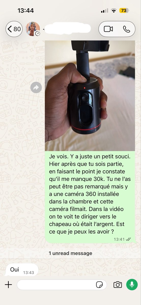 lebledardu229's tweet photo. LES GAAAAAAARS 
😭😭😭😭😭
J’AI INVENTÉ UN BAIL EN MODE Y A UNE CAMÉRA INSTALLÉE CHEZ MOI QUI A FILMÉ ELLE A AVOUÉ QUE C’EST ELLE QUI A VOLÉ 😭😭😭
PUTAIN PUTAIN PUTAIN C’EST TROP DINGUE https://t.co/gF1V4HCe29
