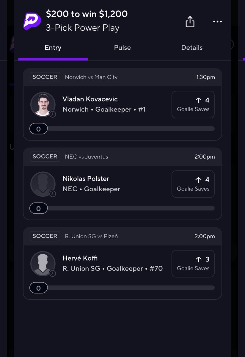 SavesDemon's tweet photo. 3 Man I like. 

Only way it chalks is if it’s a DNP 

#prizepicks #soccerpicks #Savesdemon https://t.co/kCTuLXqgSs