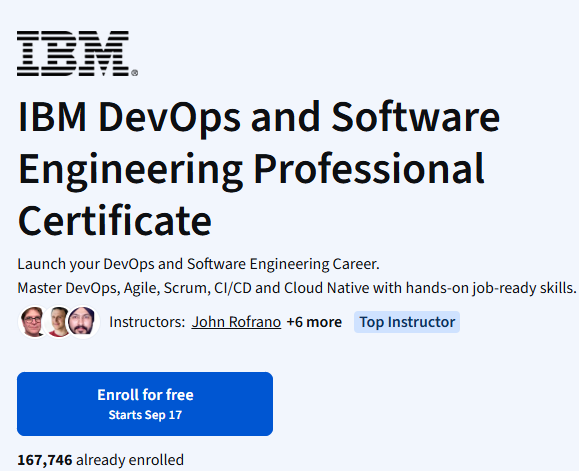 clcoding's tweet photo. 🚀 IBM DevOps and Software Engineering Professional Certificate

Want to build your career in DevOps and Software Engineering? 💻🔥

Learn about:
✅ DevOps Practices
✅ Software Engineering
✅ CI/CD Pipelines
✅ Cloud Computing
✅ Automation & Deployment

Explore this free learning resource!

https://t.co/ocaV98YEZq