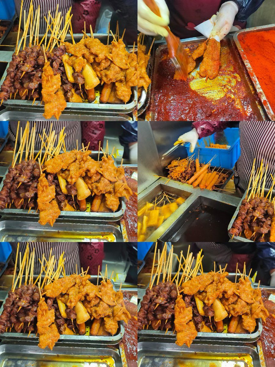 marcolicata1960's tweet photo. Tried the crispy fried skewers from the street stall tonight—perfectly seasoned, warm, and exactly what I needed after a long day of walking! ， https://t.co/gNY1ru5Tpv