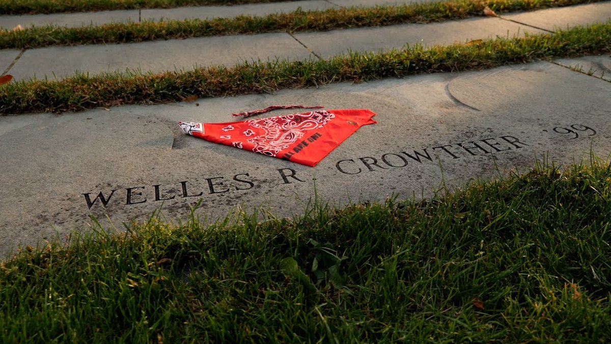 BostonCollege's tweet photo. 9/11 hero Welles Crowther ’99 was posthumously awarded the Medal of Freedom and 25 years later continues to be honored on campus, inspiring new generations.

Check out the media coverage as the Man in the Red Bandanna was honored: https://t.co/5SUNYWNbm3 https://t.co/jOknFQvQPw