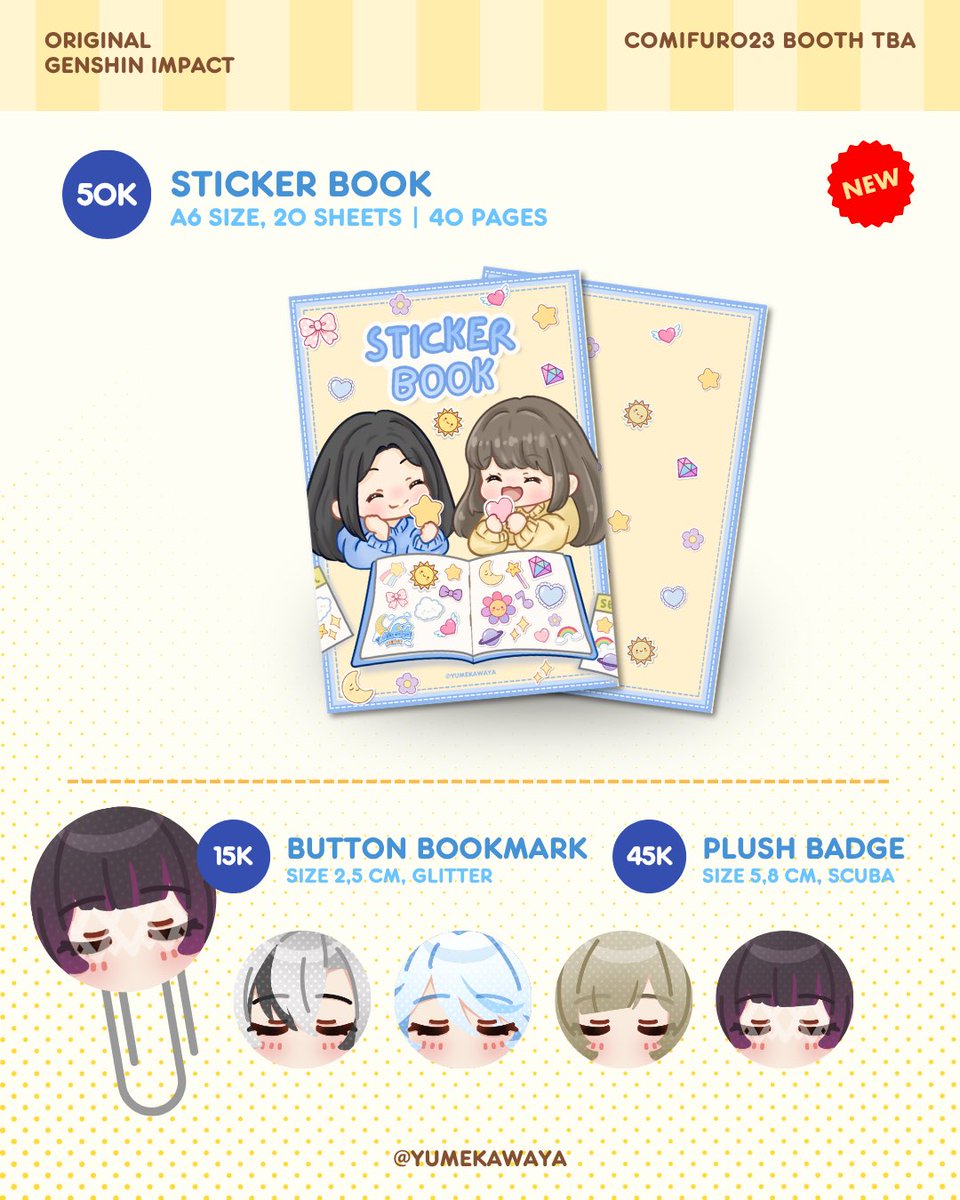 yumekawa_ya's tweet photo. [likes and RTs appreciated]
Comifuro23 Pre-order Batch 1 is open! 

🎁 GIVEAWAY for 2 winners! 

🗓️ PO Period: 17-30 Sept
🪧 Booth TBA (both days) 
📦 Pick-up (mail order batch 2)

🔗 PO link on reply

[1/5]
#comifuro23 #comifuro23catalogue https://t.co/VCzqEiuRqh
