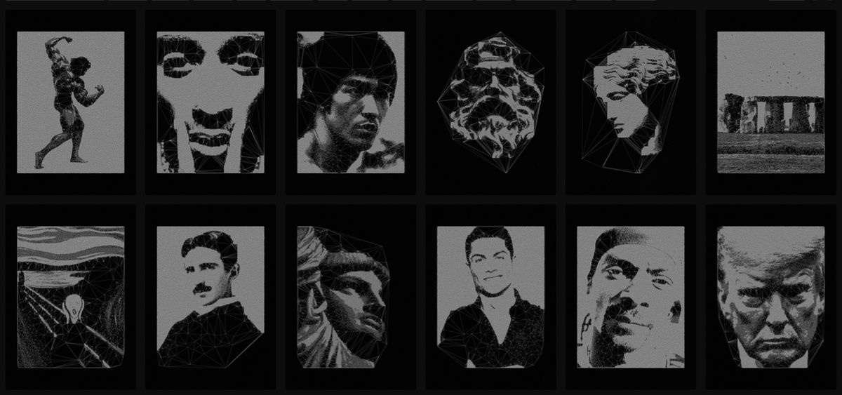 HWKLAB's tweet photo. GM Legends!

I created this triangulated collection using Python a couple of years ago, and would love it to do well. 

I think the artwork is unique and should be in everybodys collection. Please help support me and my work by taking a look 👉

https://t.co/GFdTgAO7h0 https://t.co/xZHyD0CdW7
