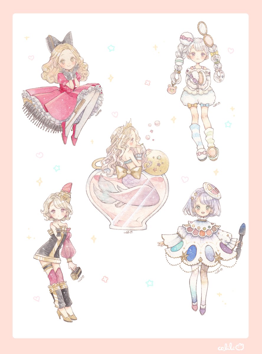 moonpecolili's tweet photo. 🎀ドレッサーの小物たち擬人化 https://t.co/jmwD5tDBIn