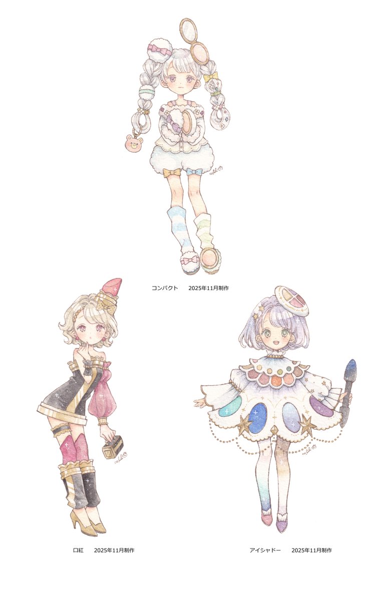 moonpecolili's tweet photo. 🎀ドレッサーの小物たち擬人化 https://t.co/jmwD5tDBIn