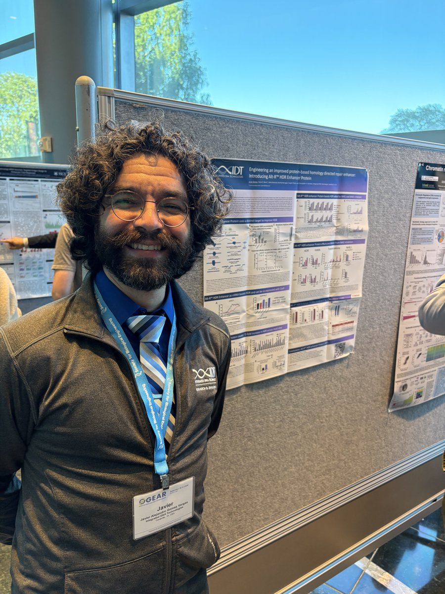 idtdna's tweet photo. It's the last day of #GEAR26! Don't miss your chance to visit the IDT table to discover our CRISPR portfolio, including our new Cas9 mRNA solution and off-target analysis services. See you soon! https://t.co/2MJqnuq04n