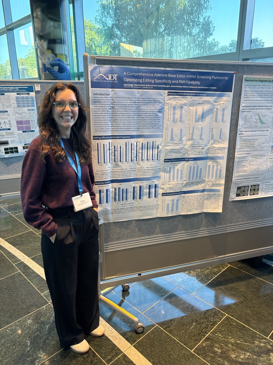 idtdna's tweet photo. It's the last day of #GEAR26! Don't miss your chance to visit the IDT table to discover our CRISPR portfolio, including our new Cas9 mRNA solution and off-target analysis services. See you soon! https://t.co/2MJqnuq04n