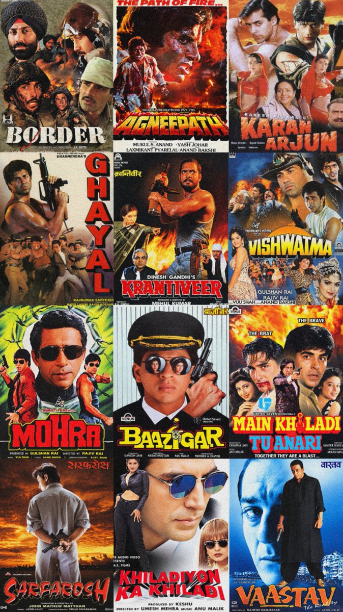 CinemaIsHeart's tweet photo. Best bollywood action films of the 90s - pick your top two! https://t.co/BMh5TVsk5S