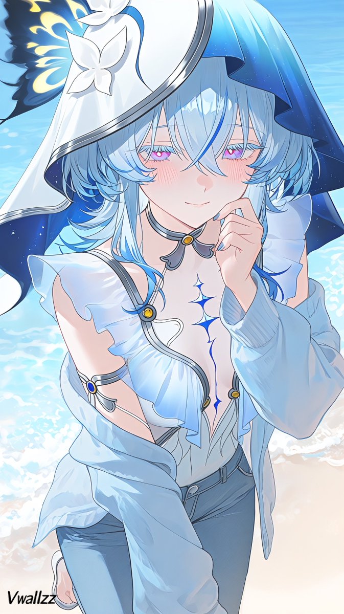 Vwallzz's tweet photo. a shy smile, but it's making me blush too ✨🌊

Shorekeeper 💙

#WutheringWaves
#鳴潮 https://t.co/585dY11ibt