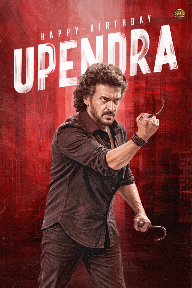 sunpictures's tweet photo. Wishing the amazing performer @nimmaupendra a very happy birthday!

#HBDUpendra #HappyBirthdayUpendra https://t.co/zi11ZYnn6b