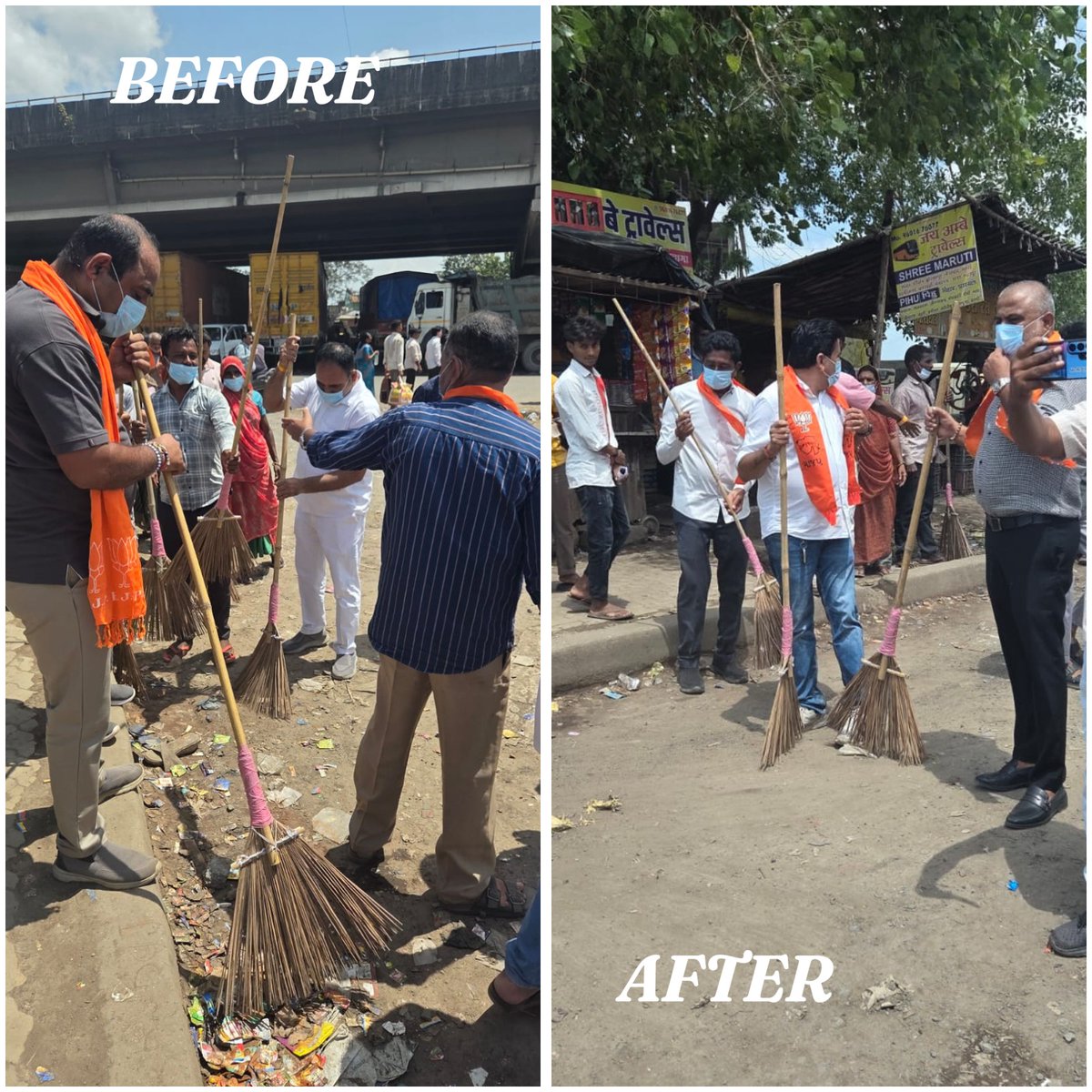MangrolTdo's tweet photo. આજરોજ માનનીય પ્રધાનમંત્રીશ્રી નરેન્દ્રભાઈ મોદી સાહેબના જન્મ દિવસ નિમિત્તે "સ્વચ્છતા હી સેવા કાર્યક્રમ" અંતર્ગત માંગરોળ તાલુકાની તમામ ગ્રામ પંચાયતોમાં સાફ-સફાઈની કામગીરી કરવામાં આવી. https://t.co/lB4QW7QHPo