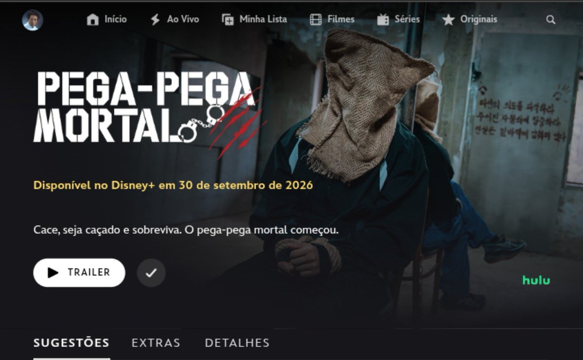 PortalHuluBR's tweet photo. A pΓ‘gina do novo reality coreano do Hulu, Pega-Pega Mortal jΓ‘ estΓ‘ disponΓvel no Disney+, sendo possΓvel assistir ao trailer legendado e adicionΓ‘-lo Γ lista.
Estreia em 30 de Setembro.
#μ λκ²μ #DeadlyTag https://t.co/Is06M8JwAR