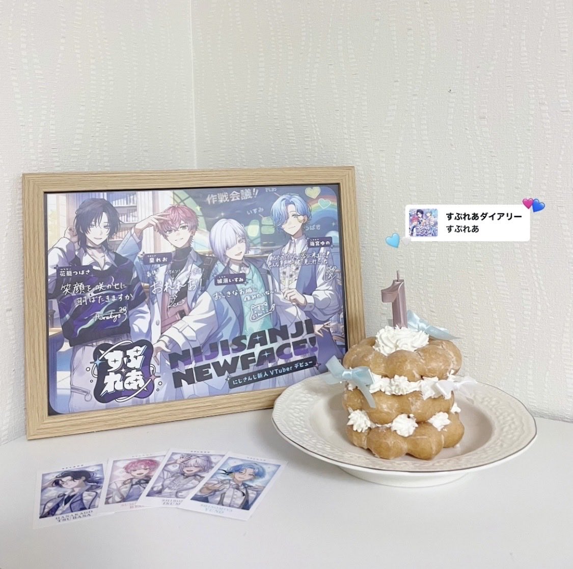 s2_yy1108's tweet photo. ｡ﾟﾟ･｡･ﾟﾟ｡
ﾟ。  𝐇𝐚𝐩𝐩𝐲 𝟏𝐬𝐭 𝐀𝐧𝐧𝐢𝐯𝐞𝐫𝐬𝐚𝐫𝐲, 𝐒𝐏𝐋𝐀𝐑𝐄♡
　ﾟ･｡･ﾟ

#すぷれあ1周年 https://t.co/tqii1SSHGd