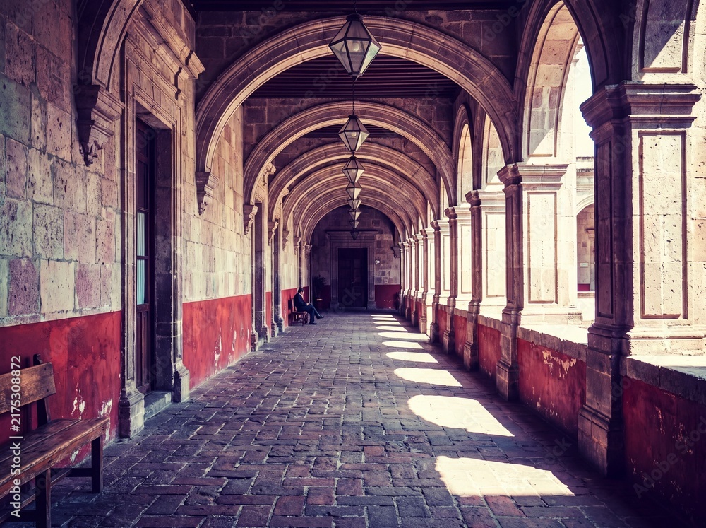 deep_vision27's tweet photo. https://t.co/WbPnL6PSYt
Perspective view of a long arched colonnade in an old stone building with a person sitting on a bench
#colonnade #arches #archway #corridor #hallway #cloisters #architecture #building #historic #old #stone #brick #pillars #columns #courtyard #interior https://t.co/8oJa88Hsba