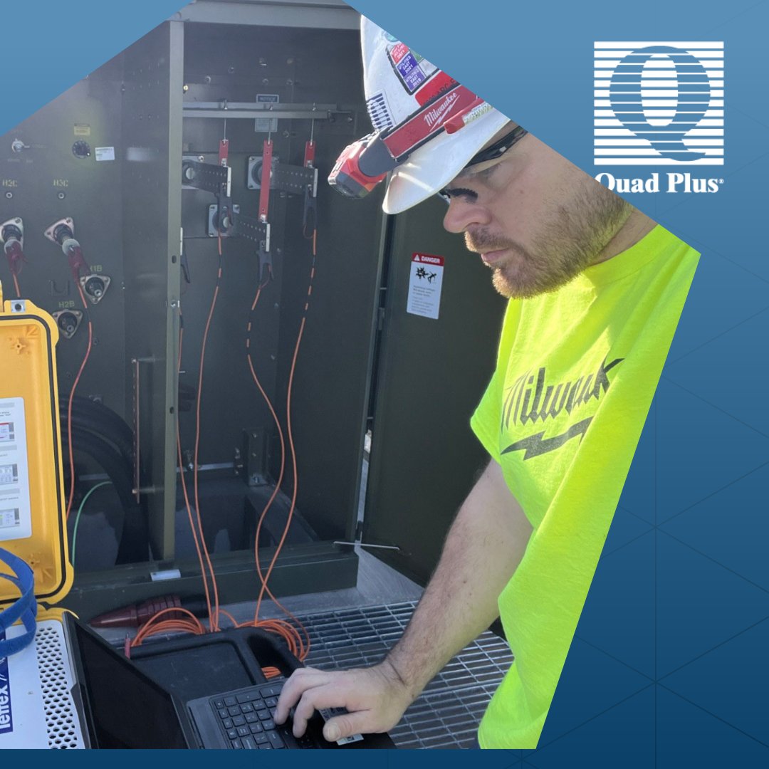 QuadPlus's tweet photo. A reliable power distribution system starts with proactive care.
Our NETA accredited technicians keep your operations running without interruption. Schedule your transformer analysis today.
#QuadPlus #PreventativeMaintenance #NETAaccredited #transformeroiltesting https://t.co/K7J6mdUYsx