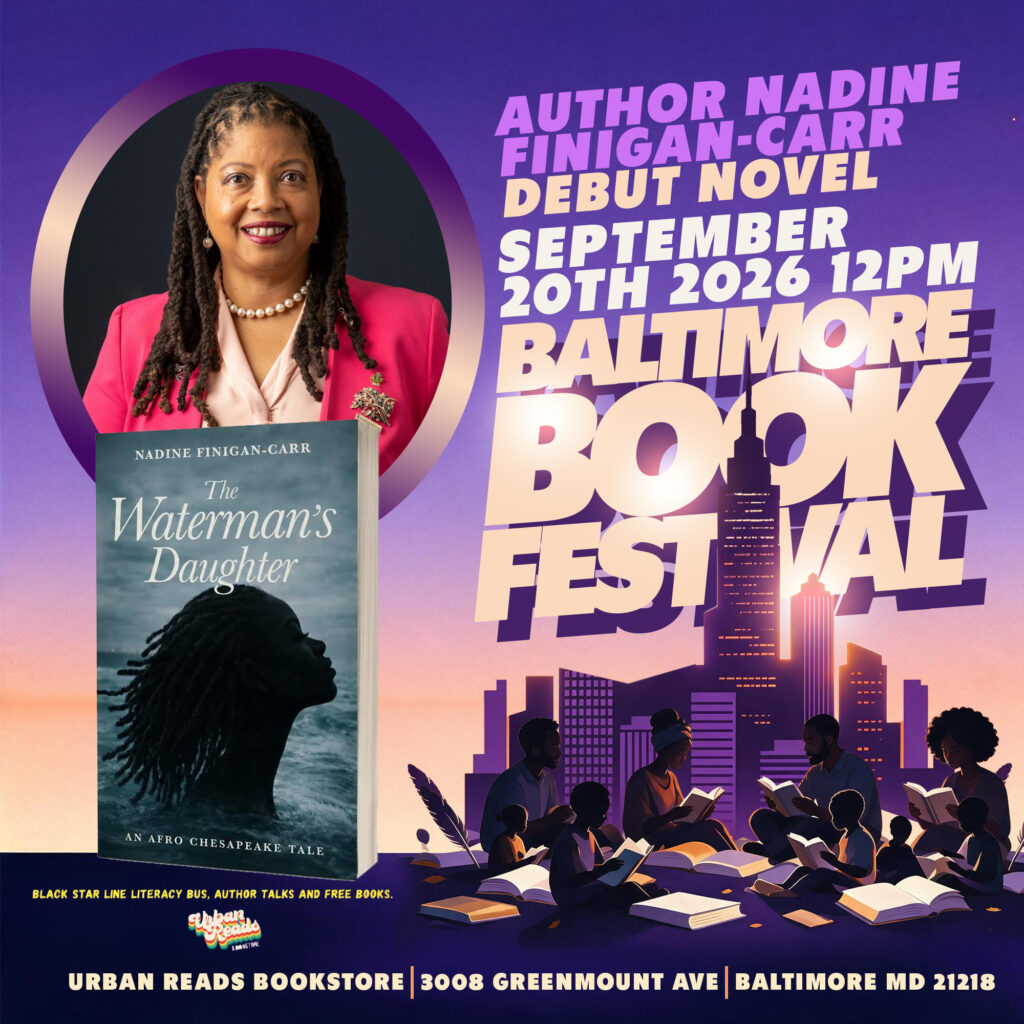 mdsocialwork's tweet photo. Celebrate the release of #UMSSW Nadine Finigan-Carr’s new book, the waterman’s daughter, at the Baltimore Book Festival! 📚

📅 Sunday, September 20
🕛 12 p.m.
📍 Urban Reads Stage

Learn more about the Baltimore Book Festival: https://t.co/H6PchAZg4s https://t.co/AtEhuZbhz0