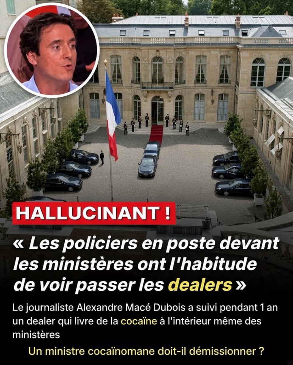 JefHugo99582's tweet photo. LES POLICIERS QUI GARDENT LES ENTRÉES DES MINISTÈRES, S’INDIGNENT DE CONTINUER À VOIR PASSER DES DEALERS QUI VIENNENT LIVRER DE LA DROGUE .. https://t.co/tAE3ZTj3DT