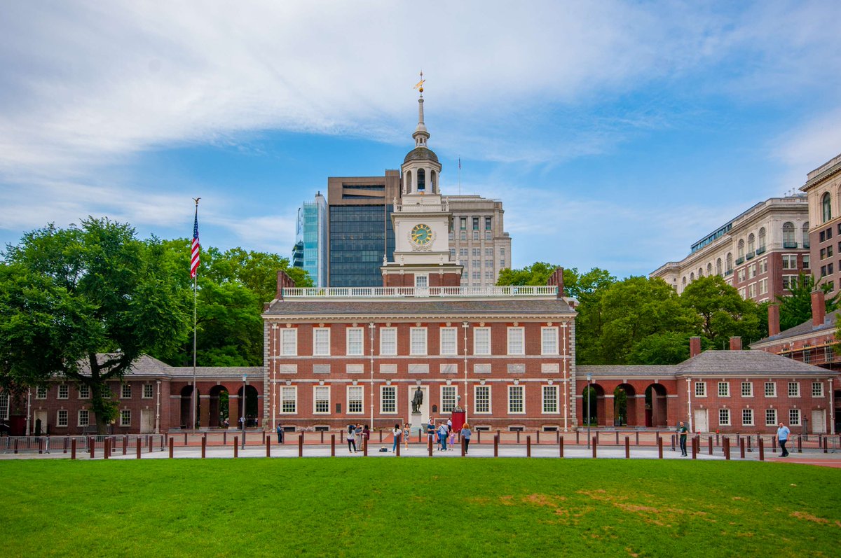 Interior's tweet photo. 239 years ago today, our Founding Fathers signed the Constitution at Independence Hall in Philadelphia. 🇺🇸
 
On Constitution Day, we honor the enduring document that established the framework for our system of self-government and remains the foundation of our Republic. https://t.co/Pr6jzRflNS