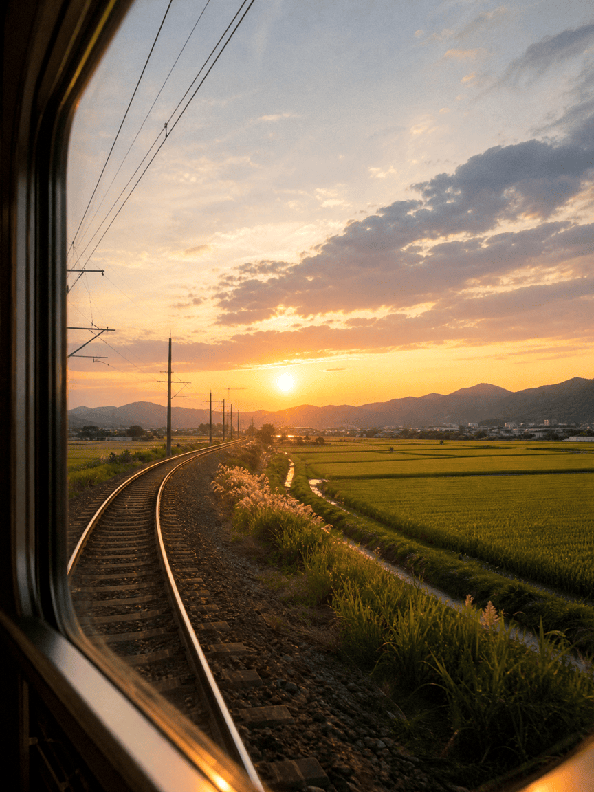 alisx097933's tweet photo. Just wrapped a super smooth 2-hour train trip from downtown to the countryside, catching golden autumn fields and fluffy clouds along the way—so worth leaving the office early for a quick escape! https://t.co/KYQ0Cr2Hsb