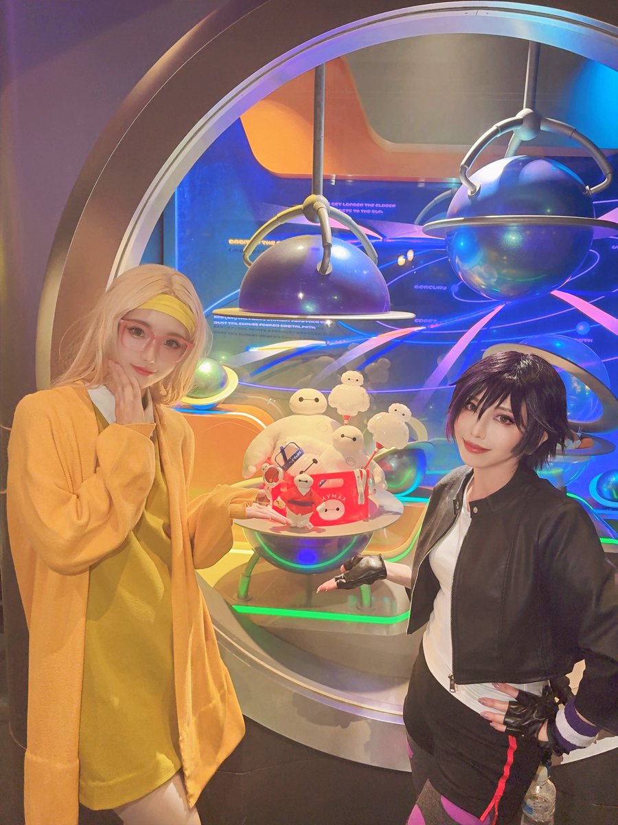 Rai_069's tweet photo. 実はベイマックスのハニーレモンの仮装もしていました🍋💛

 #Dハロ仮装 https://t.co/TG1zNJ23y1
