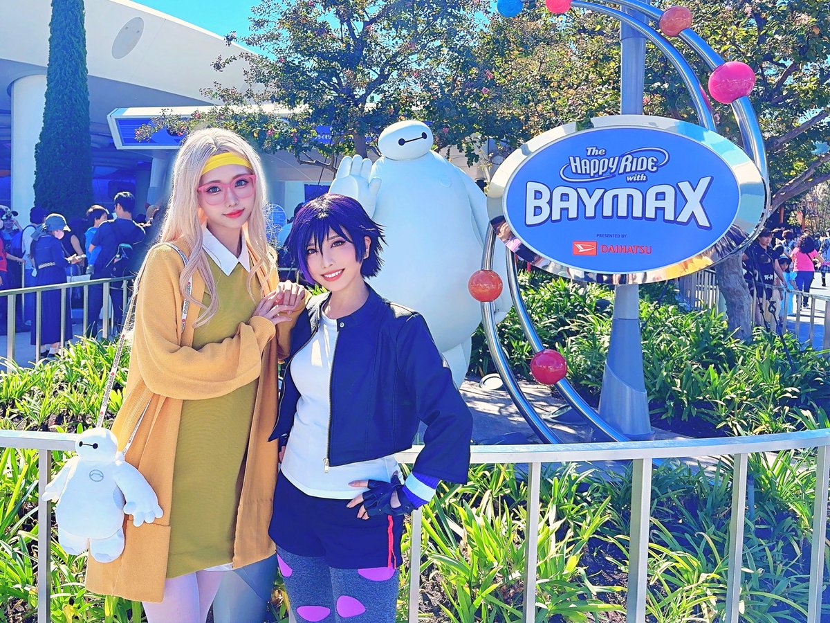 Rai_069's tweet photo. 実はベイマックスのハニーレモンの仮装もしていました🍋💛

 #Dハロ仮装 https://t.co/TG1zNJ23y1