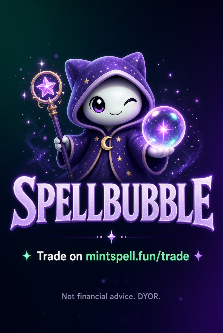 mintspellfun's tweet photo. Spellbubble just popped.
Tap the bubble. Trade it on Mintspell
https://t.co/H0OEV4shto
#Spellbubble #Mintspell #Solana
Not financial advice. DYOR. https://t.co/MOr8fzULyF
