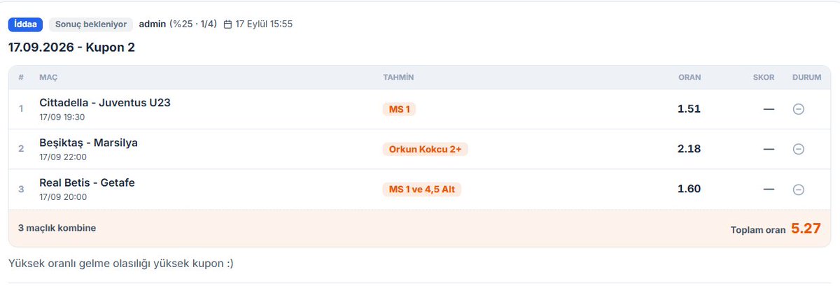 TotoPusula's tweet photo. Editörün seçimleri; 
Dün 6 orana yakın kuponumuz geldi. Darısı bugüne. 
#kupon #iddaa #beşiktaş #bilyoner #misli #nesine 
#uefa
https://t.co/KC7meaia66 https://t.co/GFXSoko9Hz