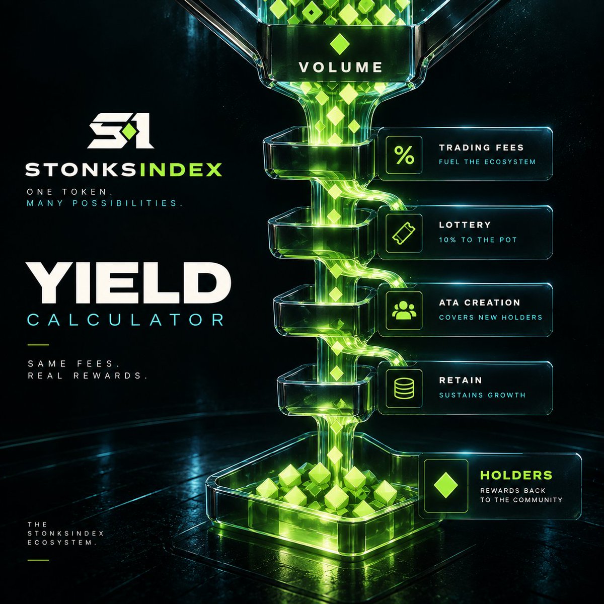 scufffd's tweet photo. Just added!

$SI yield calculator

dial 24h volume → creator fees → lottery skim → ATA/gas drag → treasury retain → what’s left for holders (and lottery EV) on your bag  NFA → https://t.co/iMfecWIqjA

Actual Returns May Differ. https://t.co/Khv7Kpk0uN