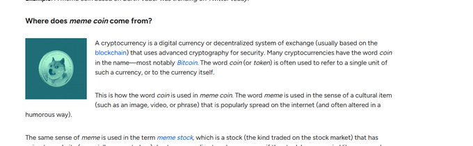 AuthorPande's tweet photo. I found something GIGA

On the official https://t.co/s1a59mKWyv site there is a artical about Memecoins and they put an example image of a coin in there, the image name is litterly "dodgeCoin" how have we never ran this?

https://t.co/mRWbxAUXJs

https://t.co/2fjFh49cfX