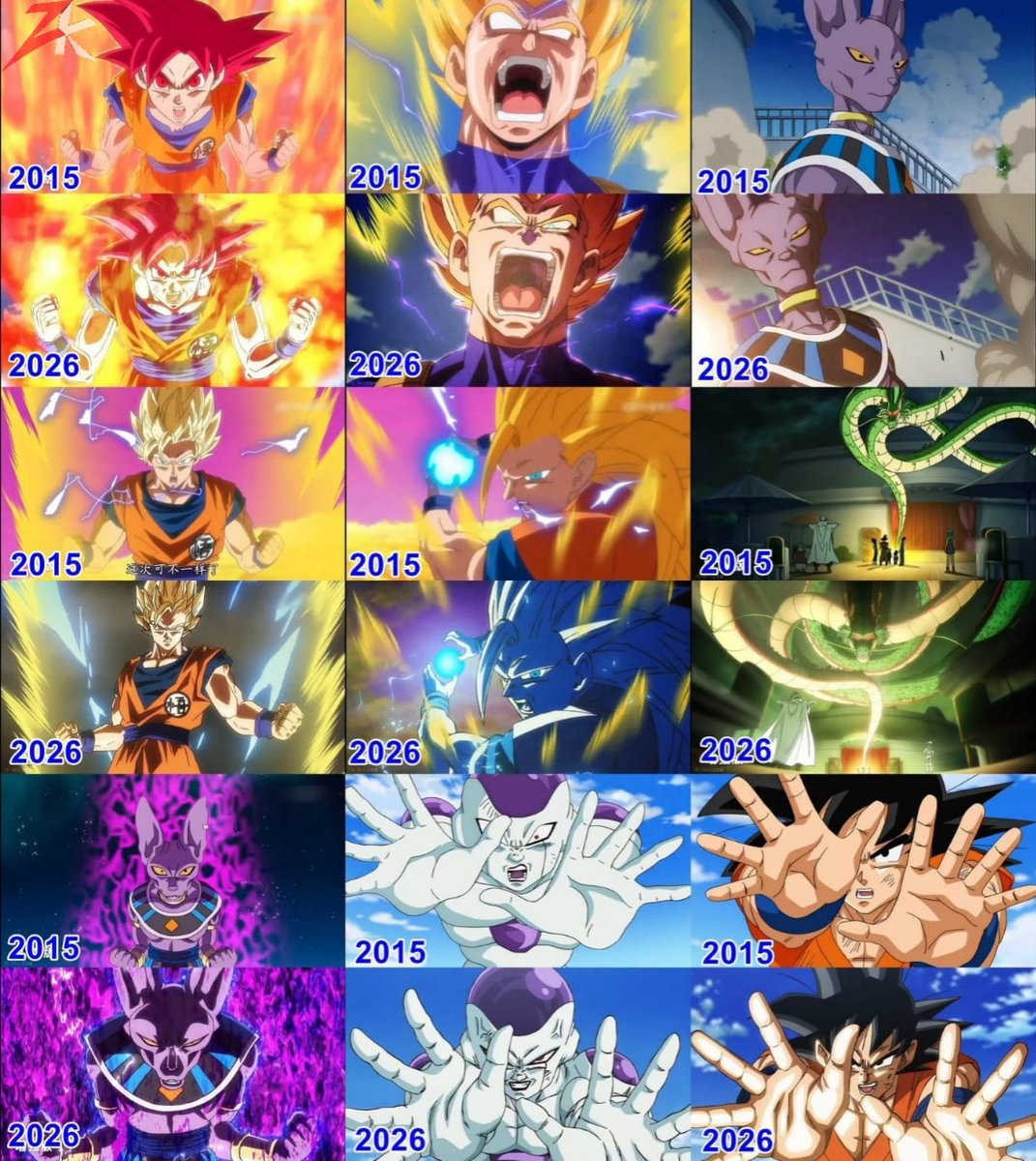 Animefan_Cat's tweet photo. ドラゴンボール超とビルスの比較
同じシーンでも11年でこんなに進化しました https://t.co/iGF6NibtbX