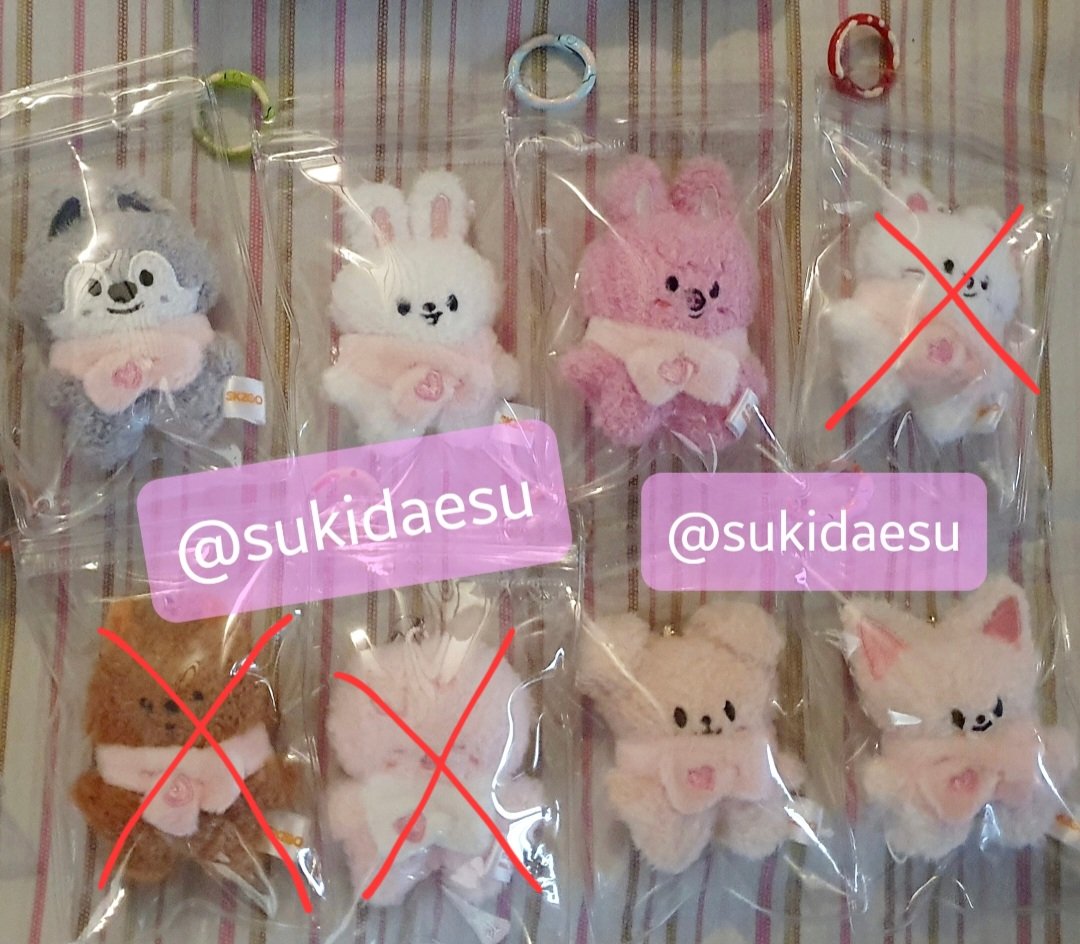 sukiDAEsu's tweet photo. WTT Stray Kids SKZOO Secret Plush Micro STAY IN OUR LITTLE HOUSE SIOLH

have : ORIGINAL 
• wolfchan
• leebit
• dwaekki (prio)
• puppym
• foxi.ny

want : PINK SLEEPING VER

✅️ 🍊/📭 https://t.co/cX1jTOtCxP