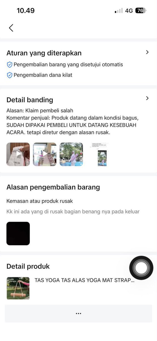 sahza____'s tweet photo. kak jangan jahat-jahat, barang udah dipake ke event kok di retur dg alasan rusak??😭

menurut kalian gmn guys? https://t.co/JlMJcnMpt3
