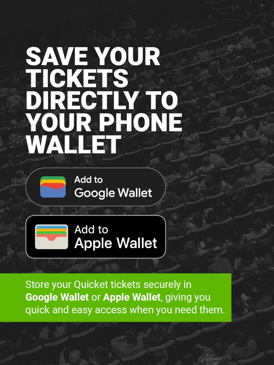 QuicketSA's tweet photo. Buying &amp; accessing tickets on Quicket just got easier!

🎟️ Apple Pay &amp; Google Pay
🎟️ Apple Wallet &amp; Google Wallet
🎟️ WhatsApp Ticket Delivery

More ways to pay, save, and share your tickets - straight from your phone. https://t.co/7cczDUaz4L