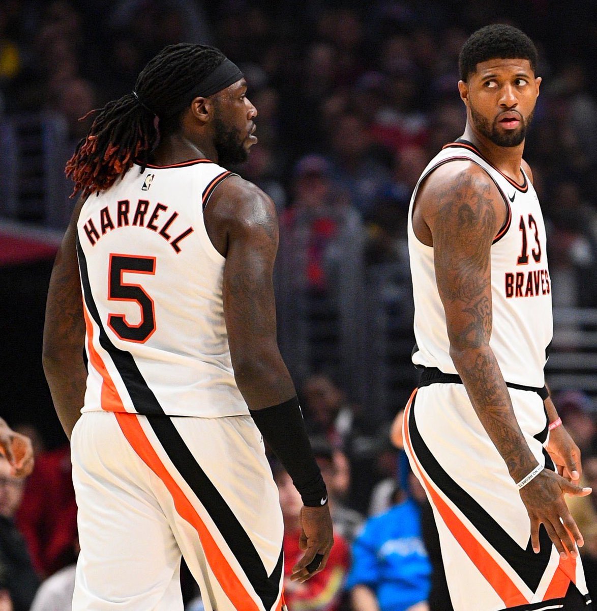TheDunkCentral's tweet photo. Montrezl Harrell says he doesn’t rock with Paul George 😳

“I don’t make comments about that boy. Me and that boy don’t see eye-to-eye, and we ain’t on no terms, so I don’t make comments about him. Quite frankly, I don’t care. I stated that in the tribute interview I did as well, regarding how me and him got into it in that bubble situation. I feel like that had a strong trajectory on why the Clippers didn’t sign me back the following year, so I don’t make comments on him.”

(Via https://t.co/EytuRo5cbD)