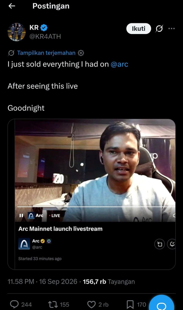 TomketLovers's tweet photo. Bagi gw hinaan rasis seperti ini hanya bisa keluar dari otak orang yg bodoh!

Karena faktanya Hampir semua Raksasa IT Saat ini dikuasai India , Contoh paling nyata itu GOOGLE !

Kalu mau dibandingkan saja RobinHood & Arc tentu ARC Bakal menang telak. 

Karena mereka udah punya stablecoin yang dipakai hampir 100% user crypto dunia dan sekarang menjadi gas (BURN MECHANISM) di chain mereka sendiri!

The FlyWheel baru saja akan dimulai!